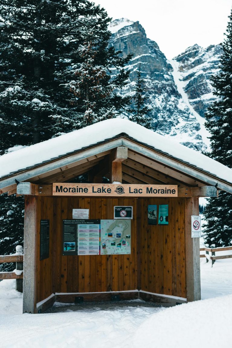 The winter beauty of Moraine Lake